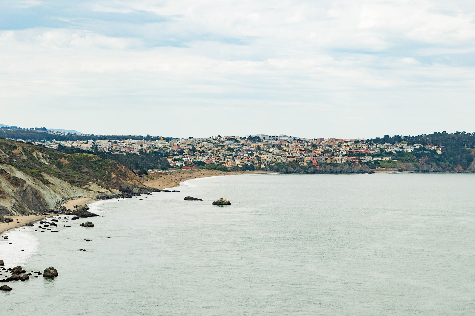Sea Cliff homes on the bluffs above the Pacific, San Francisco